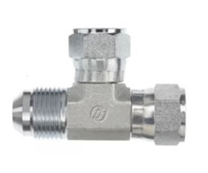 JIC Male x JIC Swivel Female x JIC Swivel Female Branch Tee