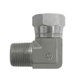 BSPT Male x BSPP Swivel Female 90 deg Compact Elbow