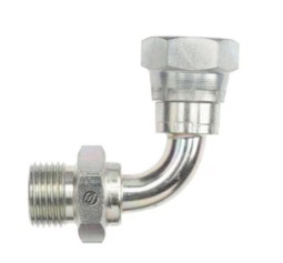 BSPP Male x BSPP Swivel Female 90 deg Swept Elbow
