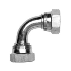 BSPP Swivel Female x BSPP Swivel Female 90 deg Swept Elbow