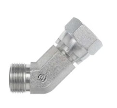 ORFS Male x ORFS Swivel Female 45 deg Compact Elbow