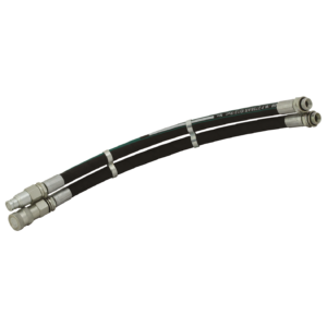 Flat Face QRC x 1/2" BSPM EN853-2 Leader Hoses - 0.5 Metre