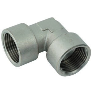 Equal Elbow Metric/BSPP Female Nickel Plated