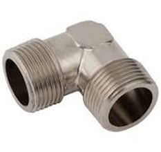Equal Elbow BSPT Male x Male Nickel Plated