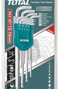 9 Piece Ball Point Hex Key Set Long Arm